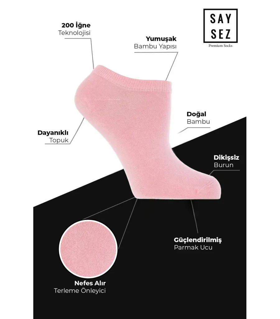 Özenal Bambu Kadın Sneakers Çorap