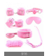 Redsaks Deri Harnes Fantazi 7'li Kelepçe Kırbaç Fetiş Seti