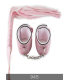 Redsaks İkili Fantezi Set Kırbaç Kelepçe Pembe