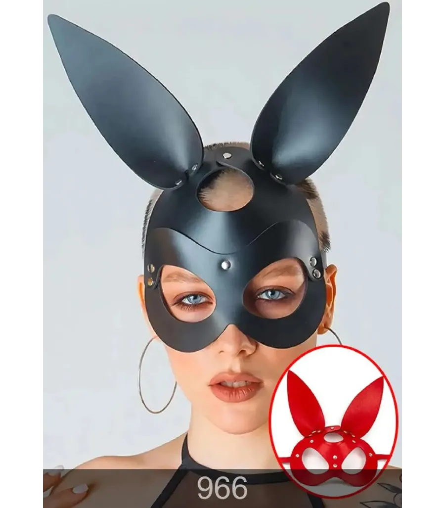 Redsaks Kadın Seksi Fantezi Deri Tavşan Maske