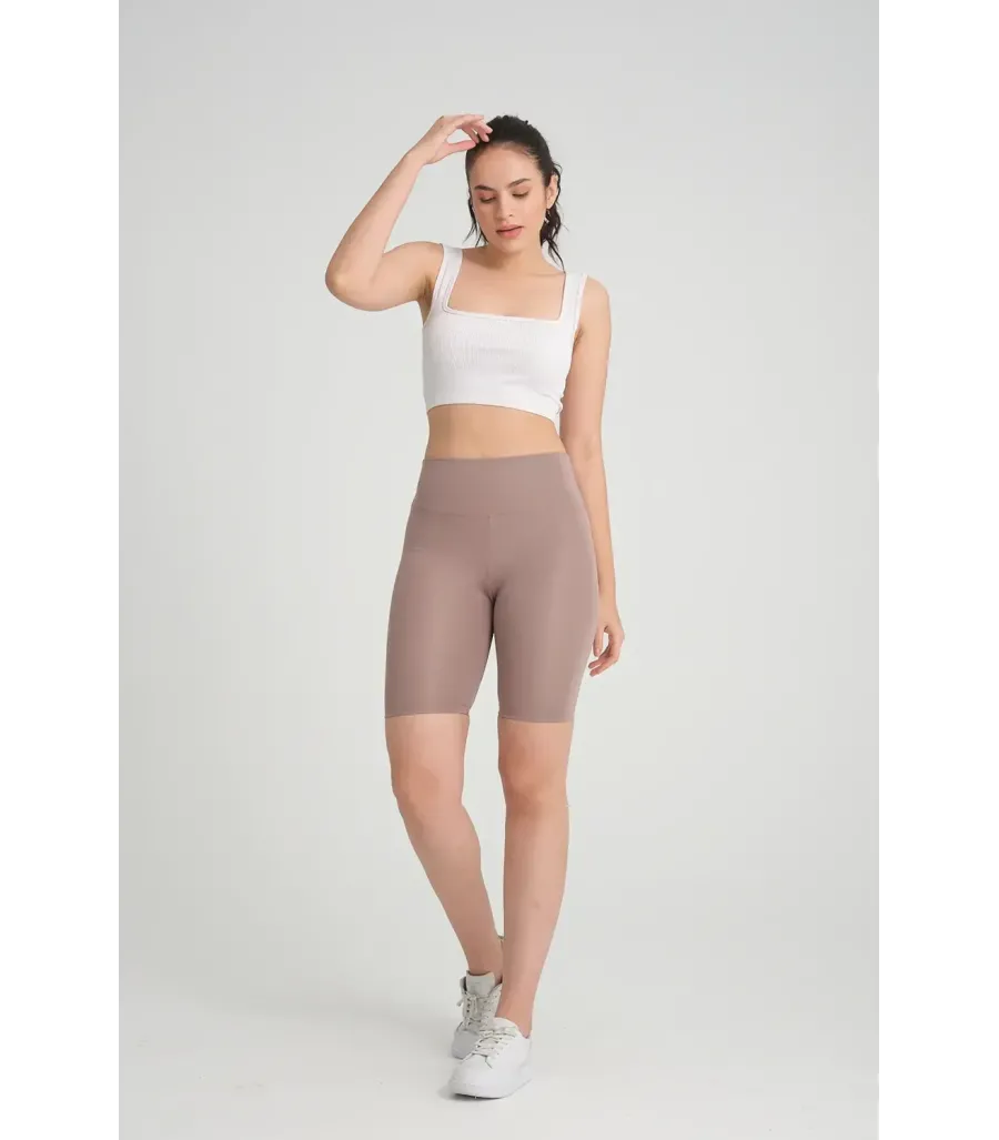 VOGSİGN Dalgıç Biker Şort Vizon