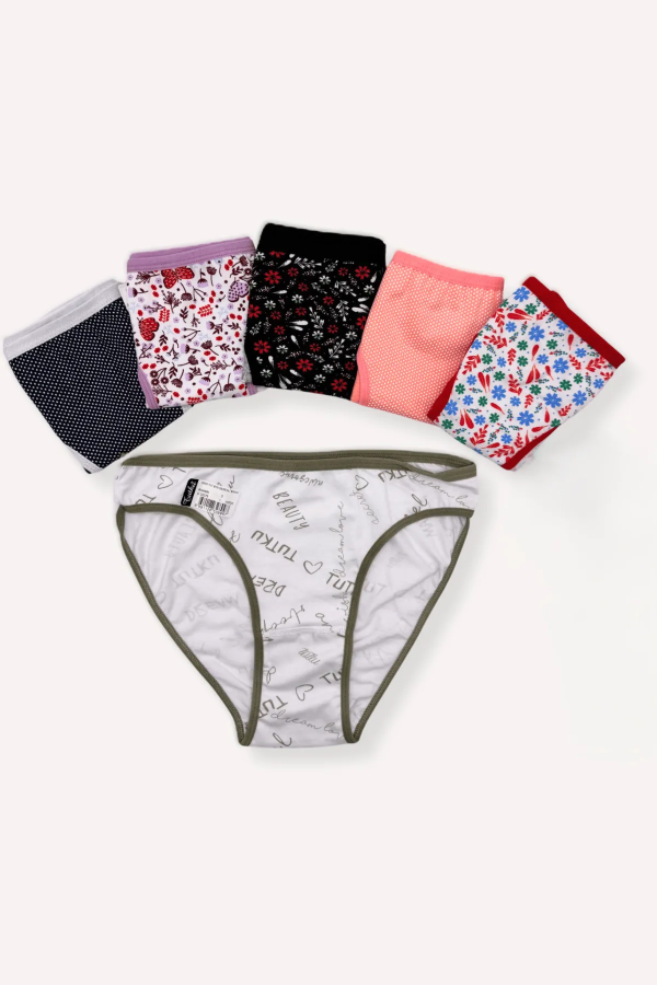 Tutku Desenli Kadın Bikini Külot
