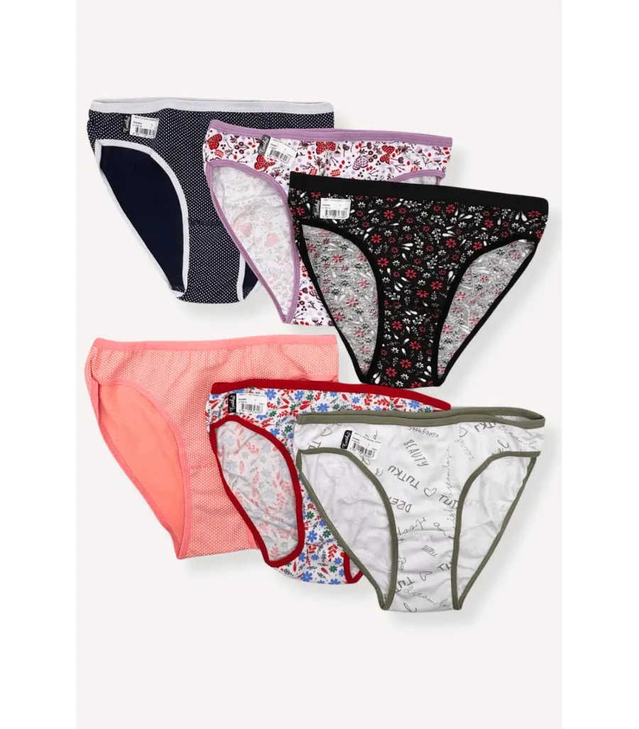 Tutku Desenli Kadın Bikini Külot