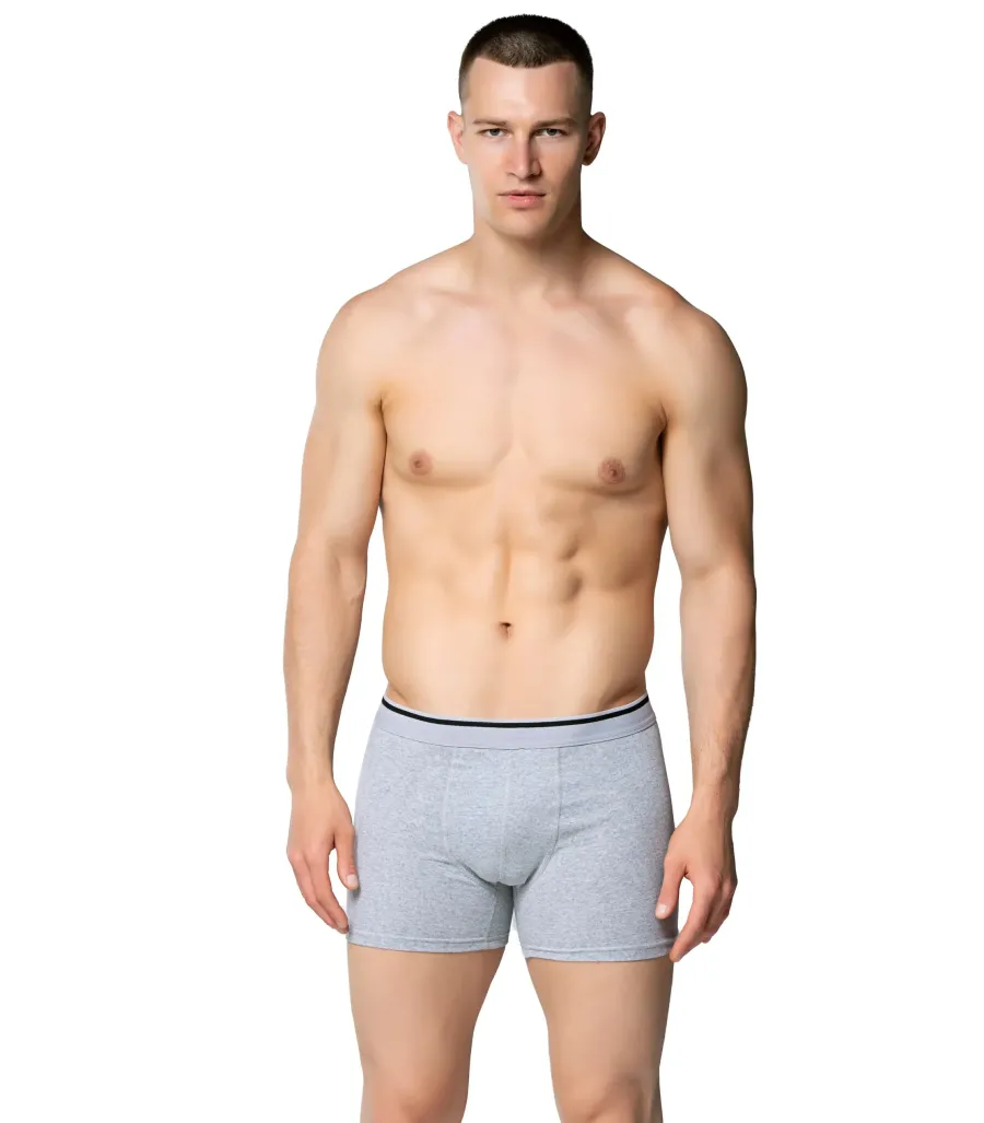 Toptan Sedef Yıldız Likralı Boxer Gri Modeli Ve
