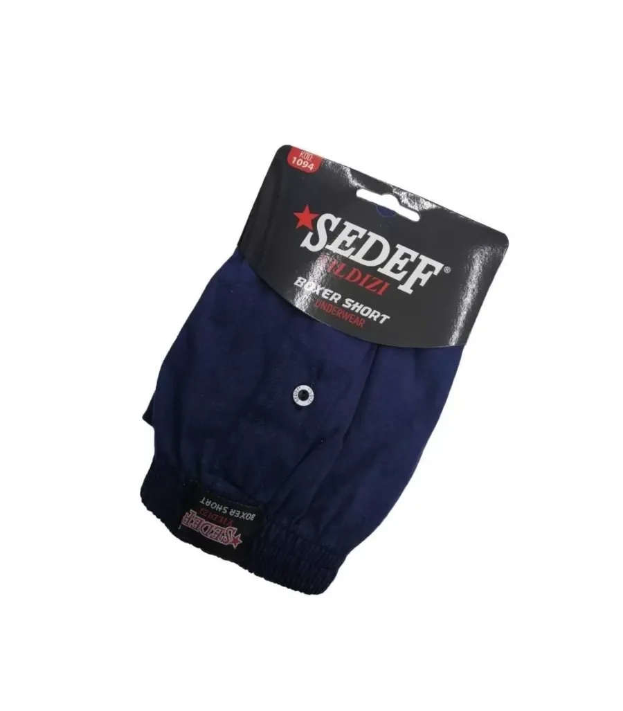 Sedef Yıldız Penye Boxer Lacivert