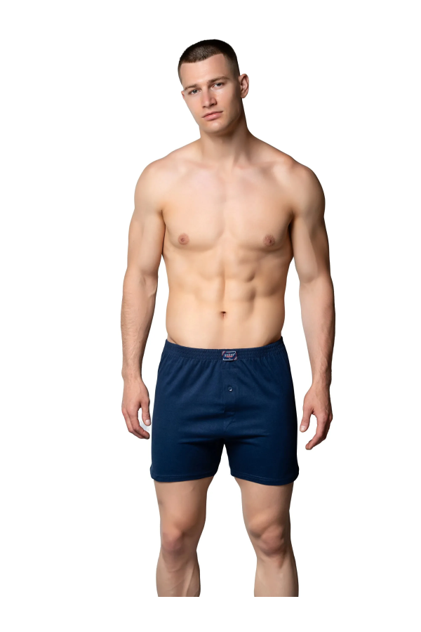 Sedef Yıldız Penye Boxer Lacivert