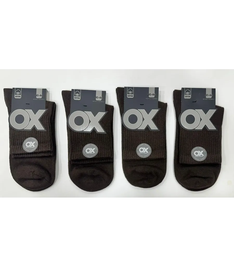 OX Erkek Konç Çorap Kahverengi