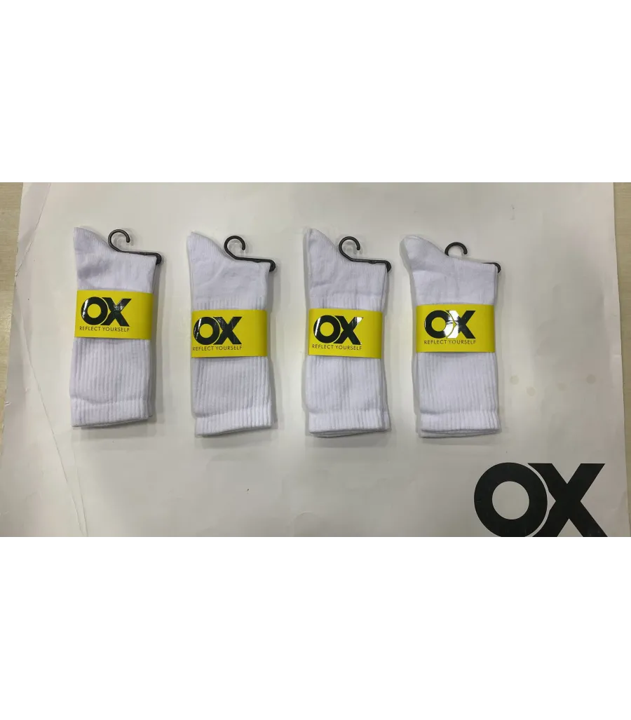OX Kadın Kolej Çorabı Beyaz