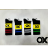 OX Kadın Kolej Çorabı Siyah Çizgili