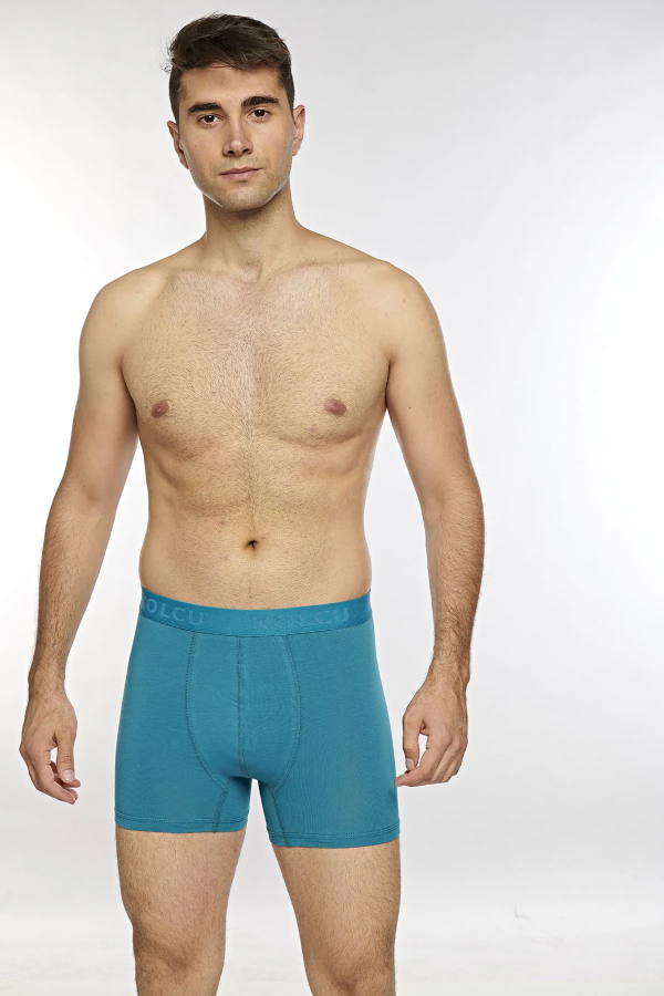 Kolcu Erkek Likralı Boxer İndigo
