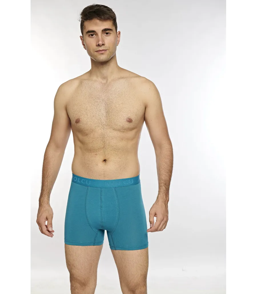 Kolcu Erkek Likralı Boxer İndigo