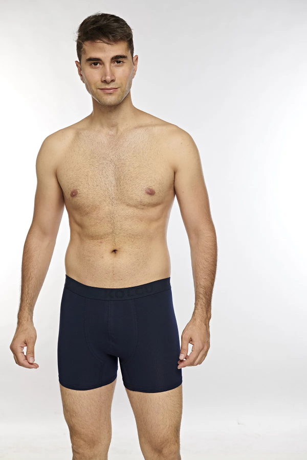 Kolcu Erkek Likralı Boxer Lacivert