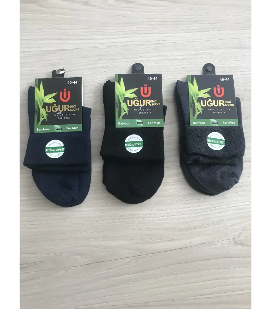 Uğur İnci Diabet Bambu Patik Çorap