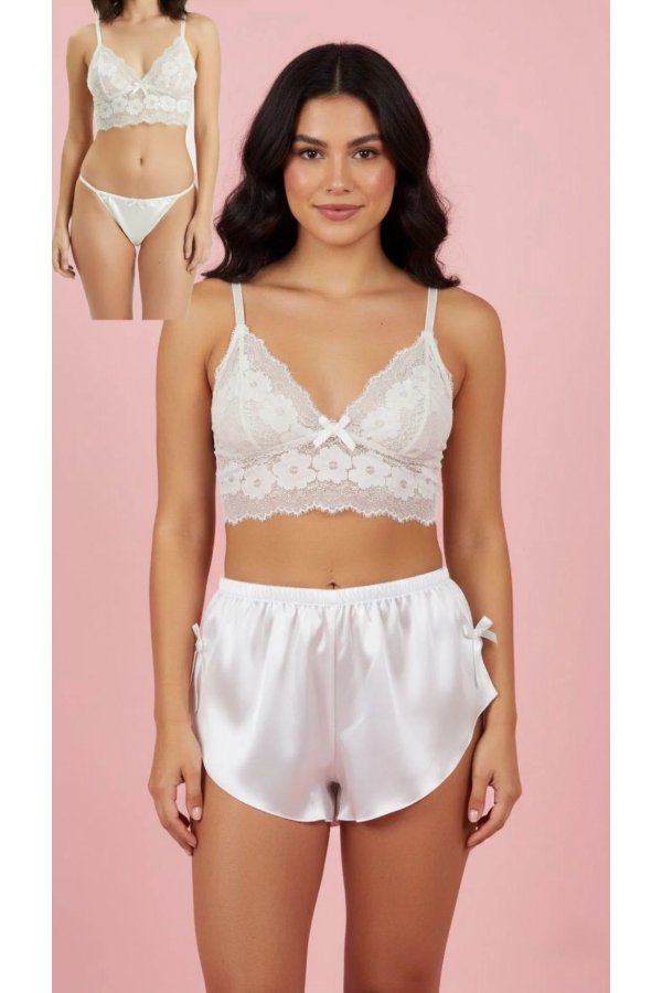 Love Secret Üçlü Şortlu Takım