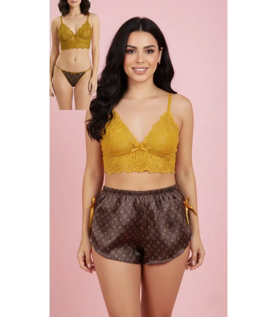 Love Secret Üçlü Büstiyer Şortlu Takım