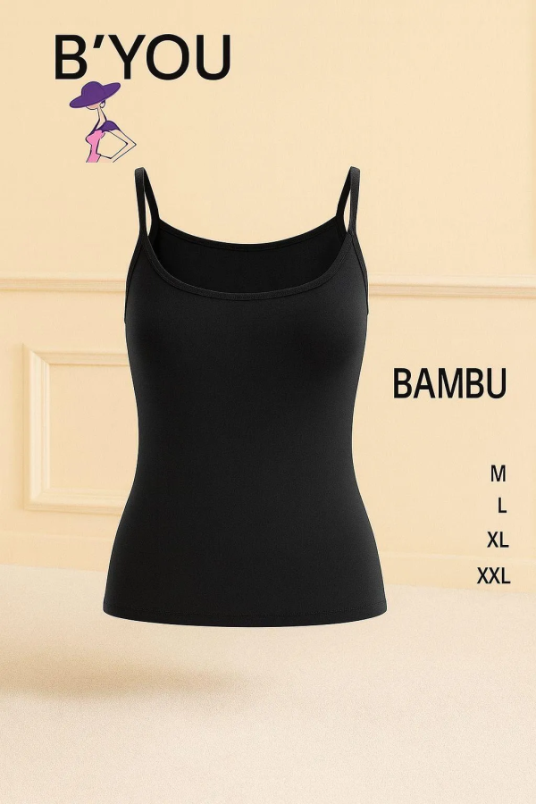 B'YOU Bambu Kadın Atlet Siyah