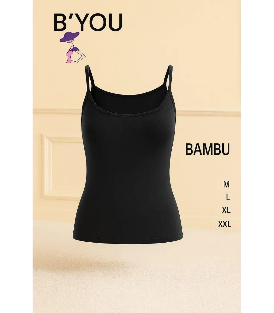 B'YOU Bambu Kadın Atlet Siyah