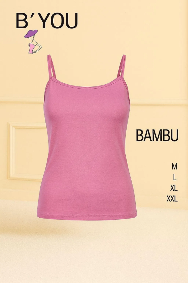 B'YOU Bambu Kadın Atlet Fuşya