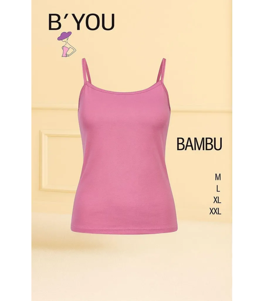 B'YOU Bambu Kadın Atlet Fuşya
