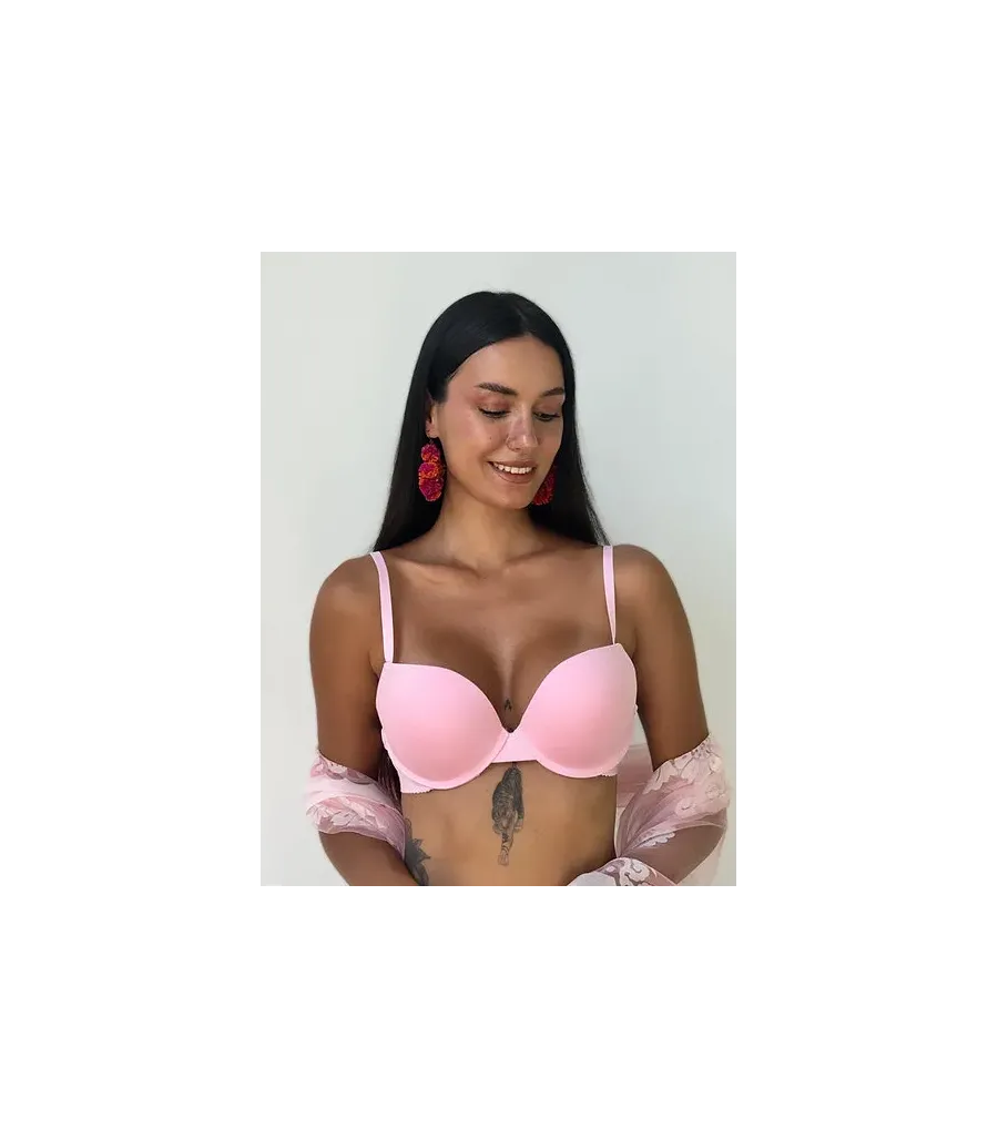 Cansoy Bambu Destekli Sütyen Takımı Pembe