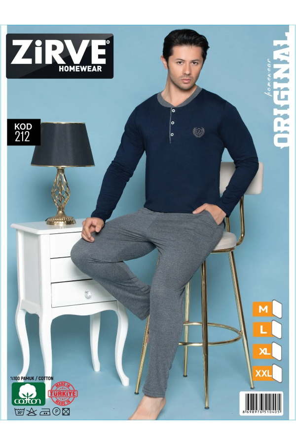 Zirve Erkek Penye Süprem Pijama Takımı 212