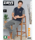 Zirve Erkek Penye Süprem Kısa Kol Pijama Takımı 217
