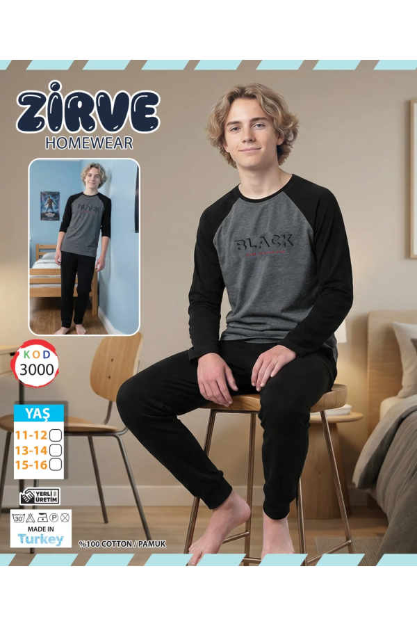 Zirve Erkek Garson Boy Pijama Takımı 3000