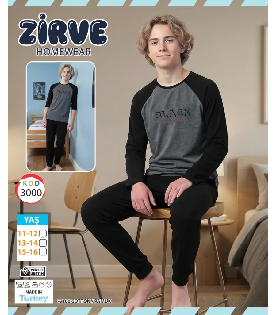 Zirve Erkek Garson Boy Pijama Takımı 3000