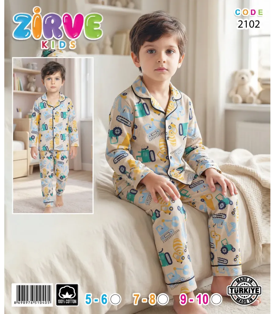 Zirve Erkek Çocuk Pijama Takımı 2102