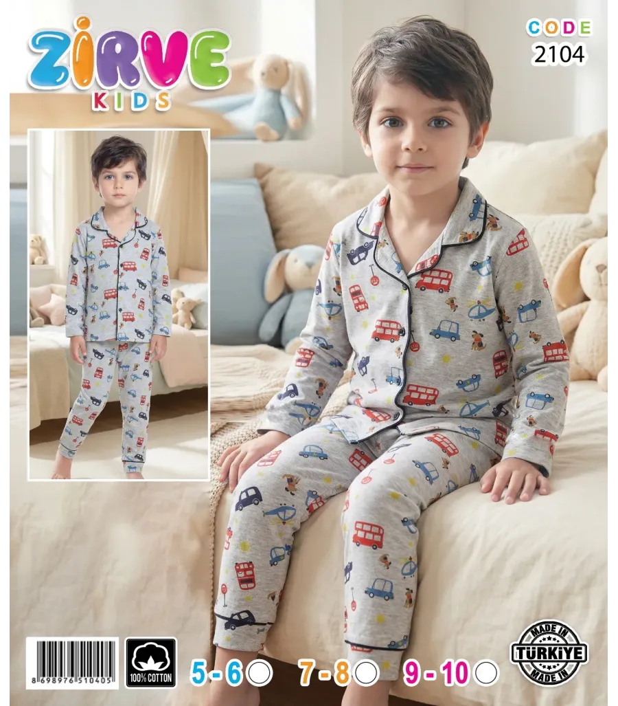 Zirve Erkek Çocuk Pijama Takımı 2104