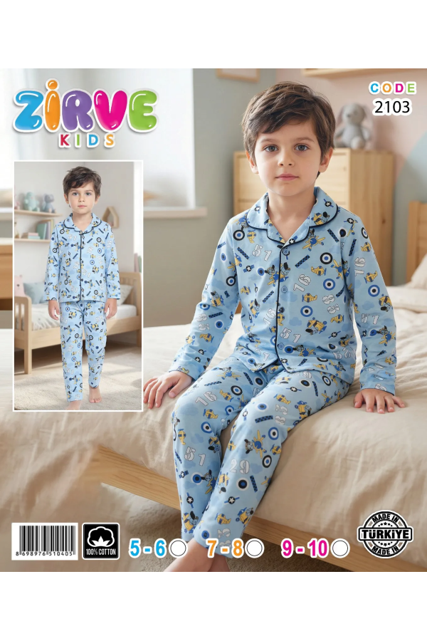 Zirve Erkek Çocuk Pijama Takımı 2103
