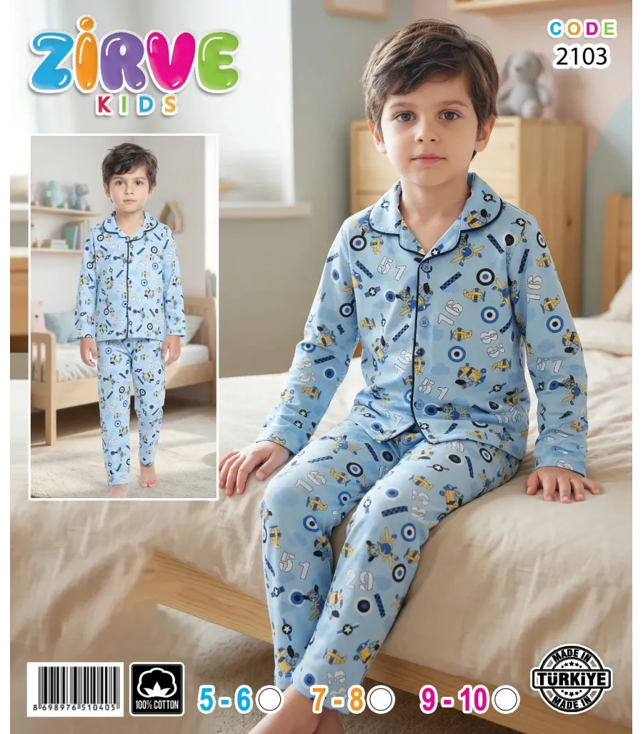 Zirve Erkek Çocuk Pijama Takımı 2103