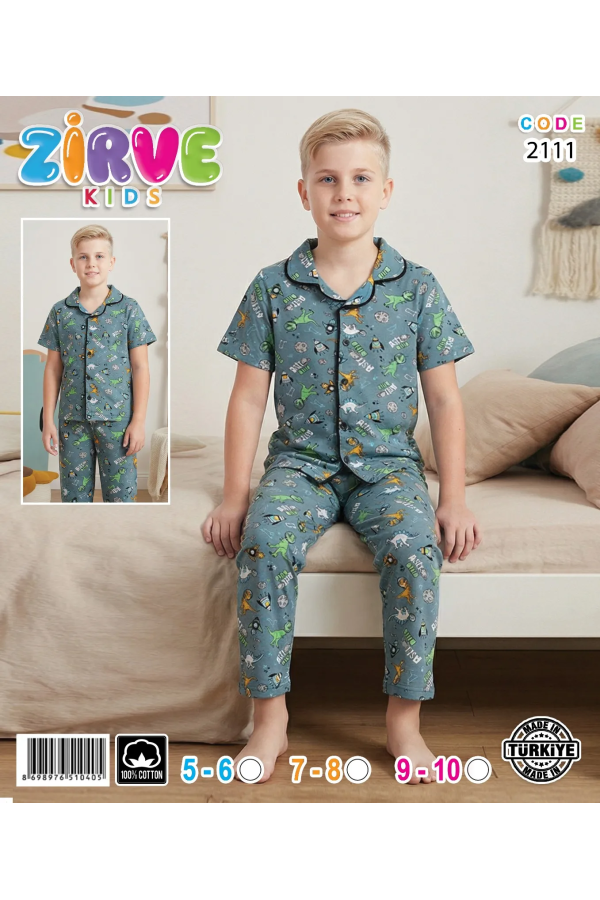 Zirve Erkek Çocuk Pijama Takımı 2111