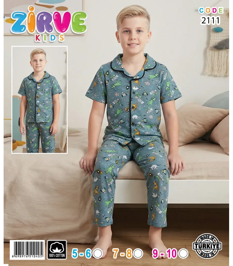 Zirve Erkek Çocuk Pijama Takımı 2111