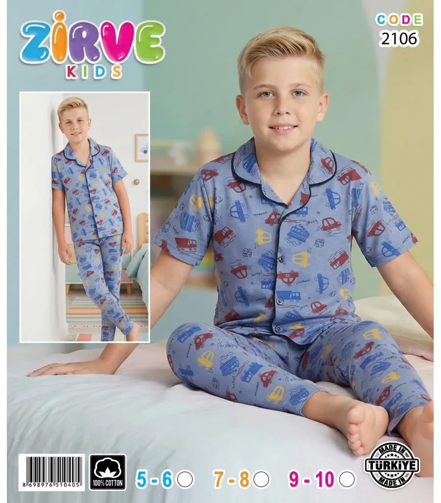 Zirve Erkek Çocuk Pijama Takımı 2106