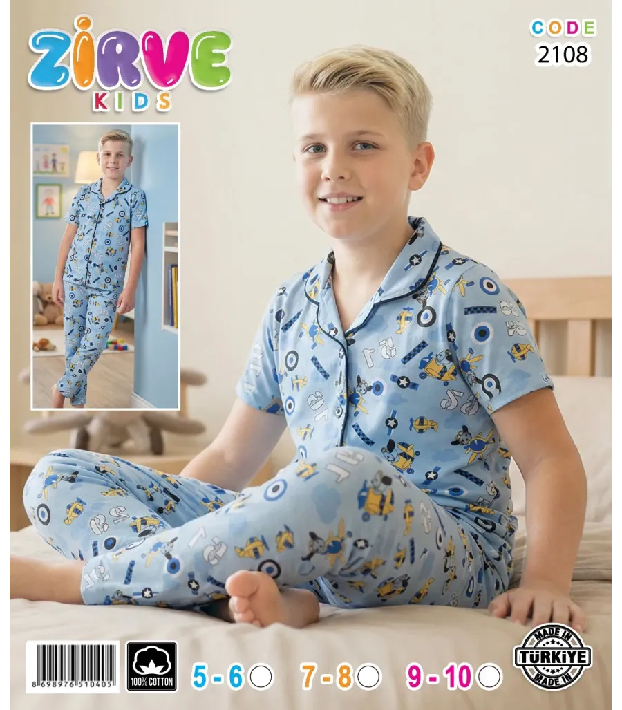 Zirve Erkek Çocuk Pijama Takımı 2108