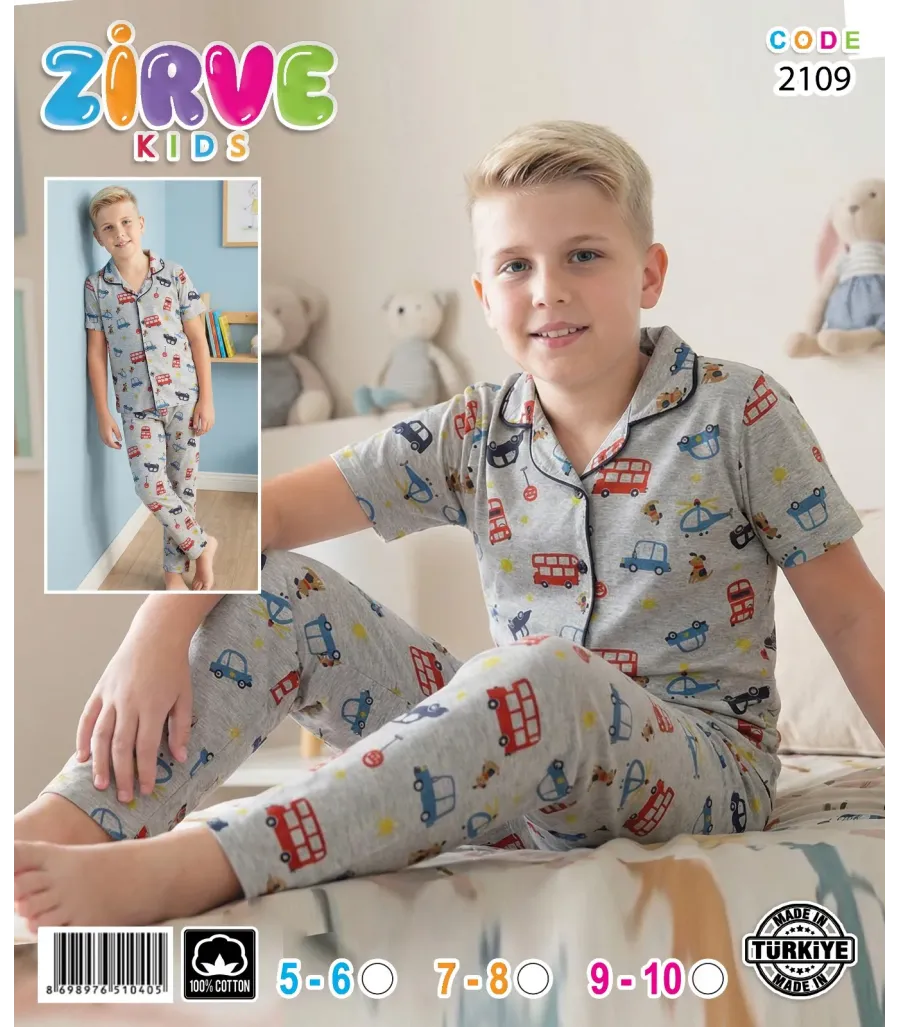Zirve Erkek Çocuk Pijama Takımı 2109