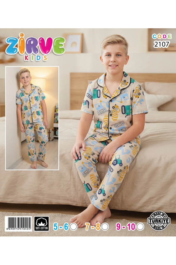 Zirve Erkek Çocuk Pijama Takımı 2107