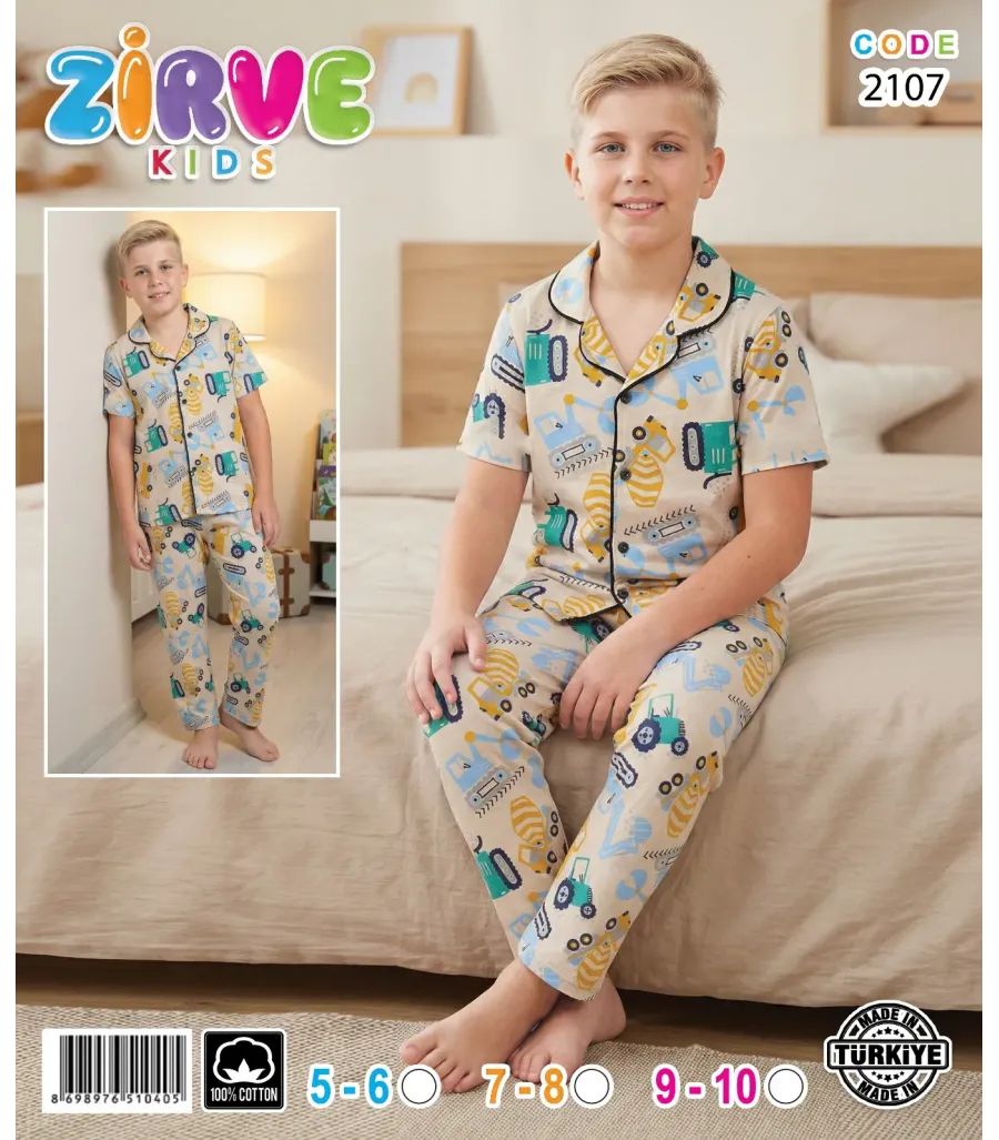 Zirve Erkek Çocuk Pijama Takımı 2107