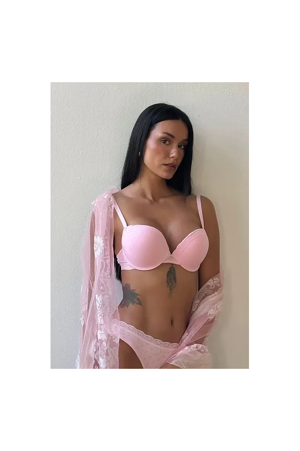 Cansoy Desteksiz 724 Sütyen Takım Pembe