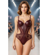Love Secret Bodysuit Kaplı Bordo
