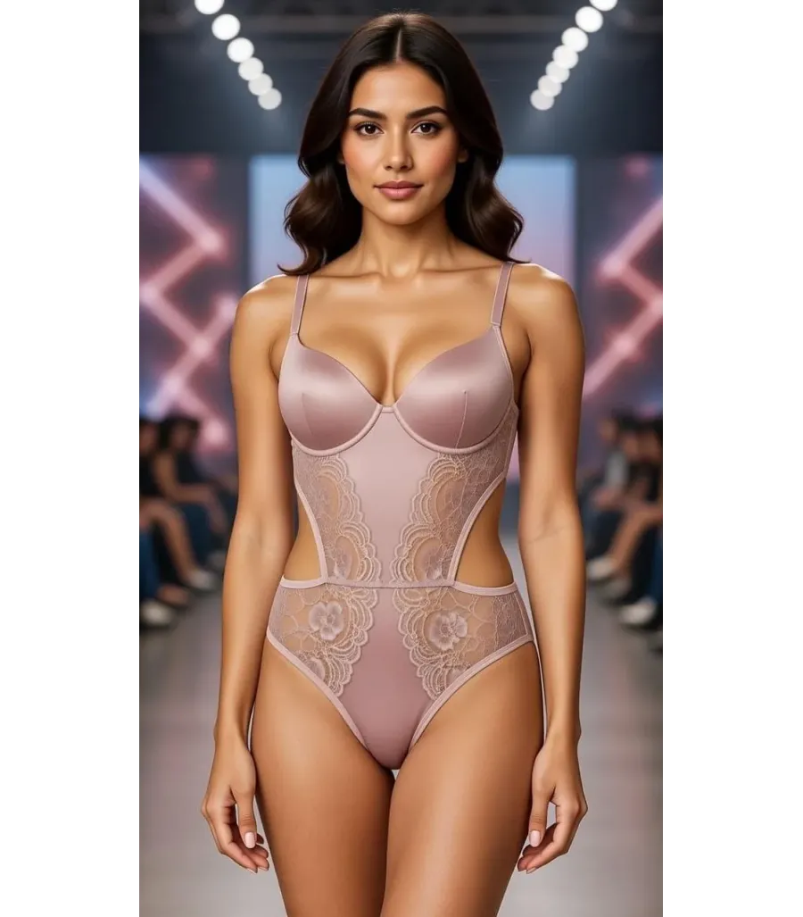 Love Secret Bodysuit Kaplı Pudra