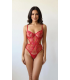 Love Secret Bodysuit Kapsız Kırmızı