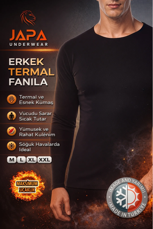 Japa Termal Kışlık Erkek Üst Fanila İçlik