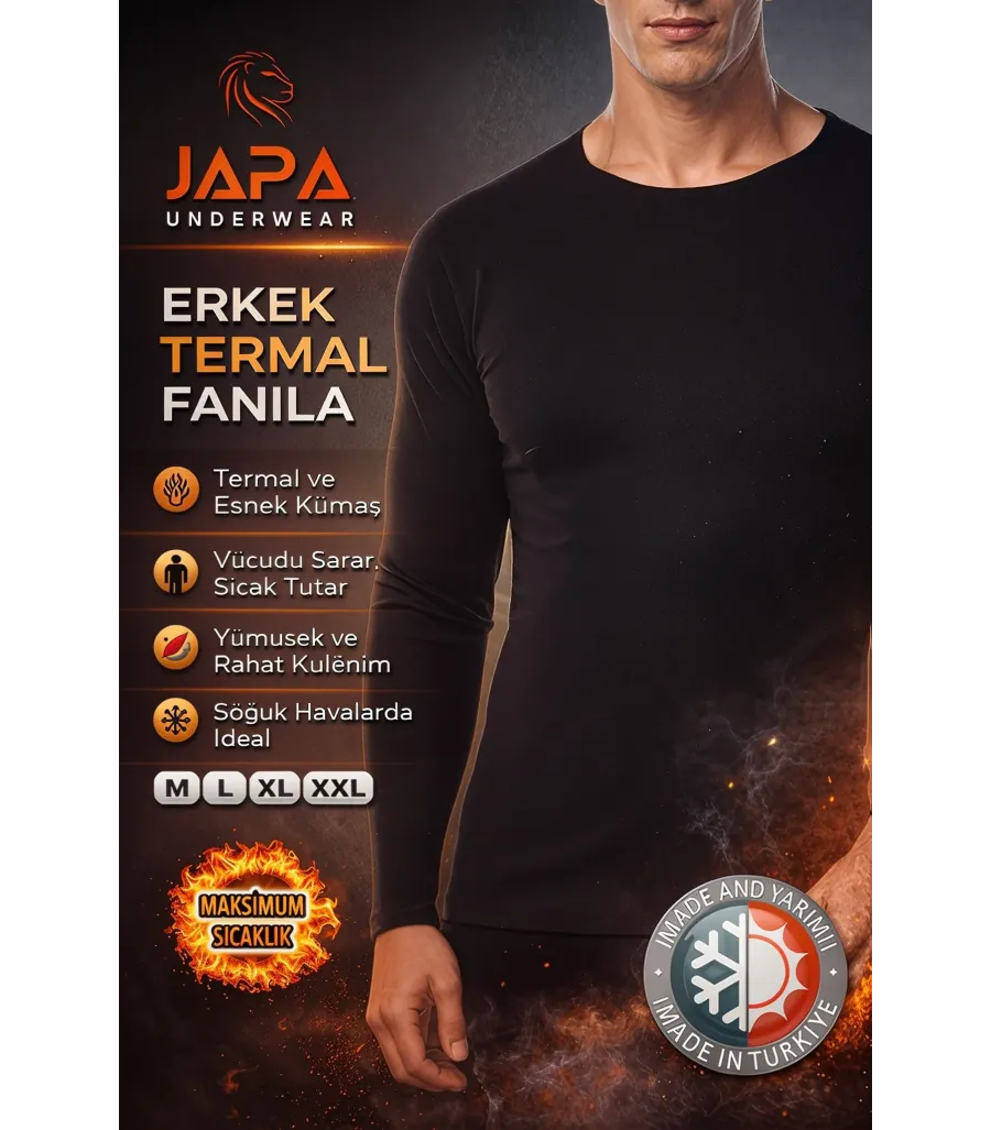 Japa Termal Kışlık Erkek Üst Fanila İçlik