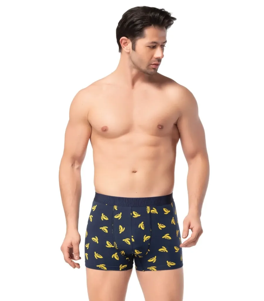 Berrak Erkek Lycralı Desenli Boxer Short