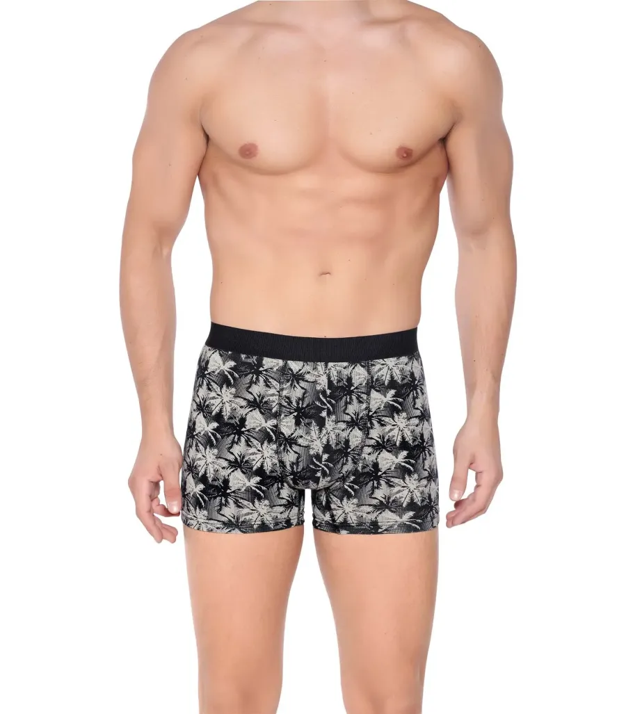 Berrak Erkek Lycralı Desenli Boxer Short