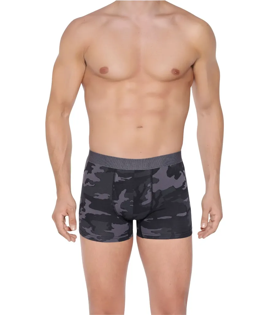 Berrak Erkek Lycralı Desenli Boxer Short