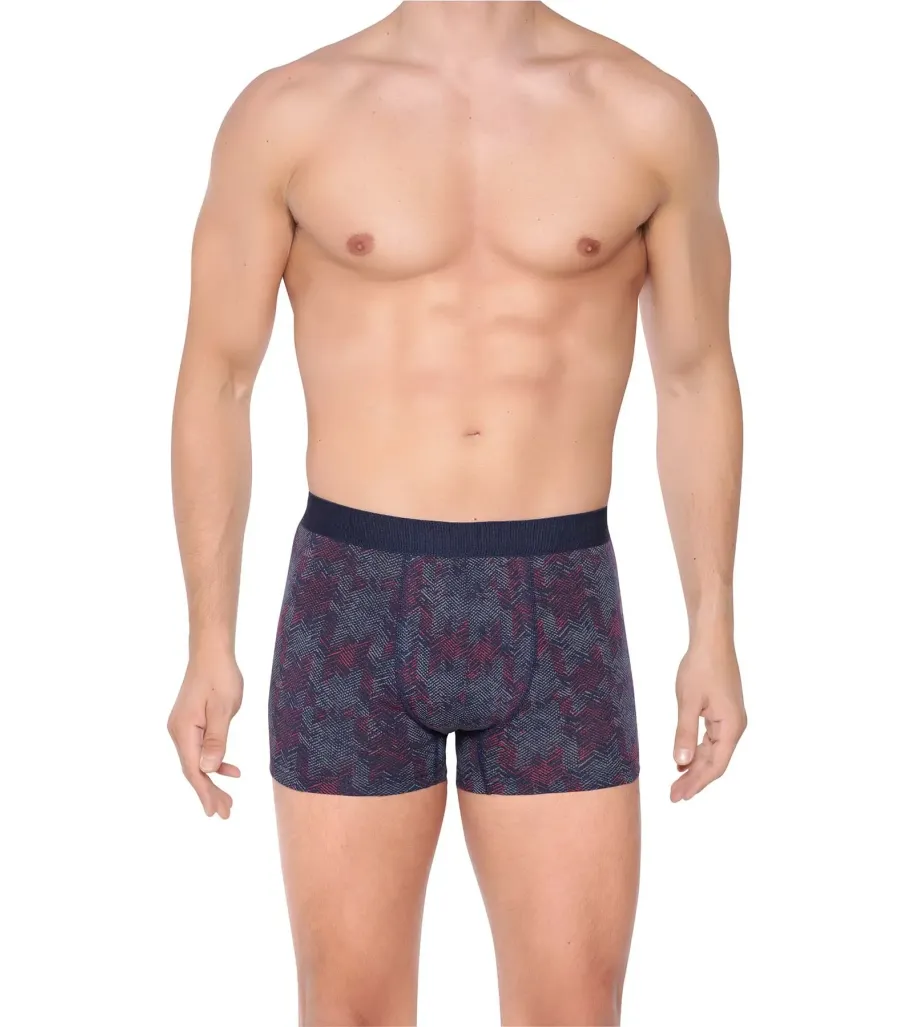 Berrak Erkek Lycralı Desenli Boxer Short