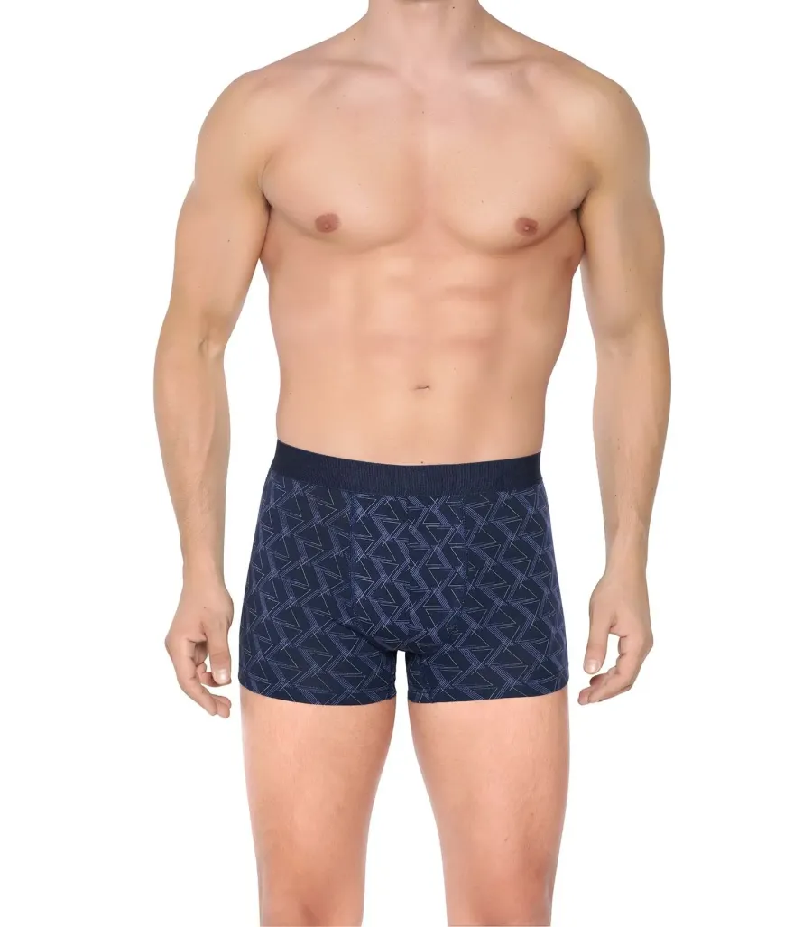 Berrak Erkek Lycralı Desenli Boxer Short
